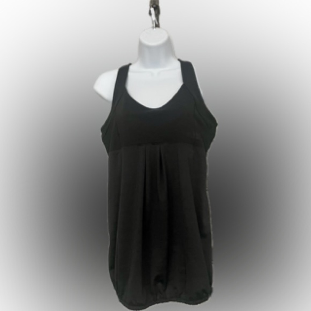 Black Activewear Sleeveless Razorback  Top Medium
